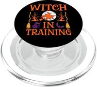 Effrayant sur son balai Halloween fête effrayante sorcière en formation PopSockets PopGrip pour MagSafe