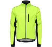EFGETD Veste Cycliste Hiver Homme Polaire Thermique Imperméable Coupe-Vent pour VTT, Running et Sport avec 4 Poches(Vert,XL)