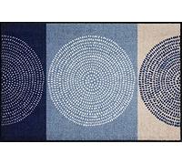 Efia Salonloewe Paillasson lavable, tapis d´entrée intérieur et extérieur, Motif: Nestor denim, 75 x 120 cm