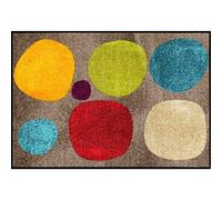 Efia Salonloewe sld1573-050x075 Paillasson lavable, motif: Broken Dots Colourful, 50 x 75 cm, tapis d´entrée intérieur et extérieur
