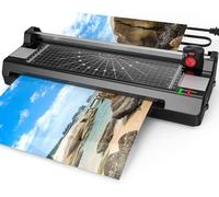 Eficentline Plastifieuse A3/A4/A6 Machine à Plastifier avec 50 Pochettes de Plastification, Découpe Coin Rond, Coupe-papier