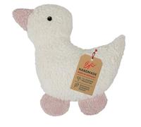 Efie - Bio Doudou bouillotte avec noyaux de cerise, canard rose, en coton 100% bio, 100% fabriqué en Allemagne