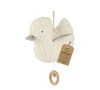 Efie - Bio doudou musical - canard gris | en coton 100% bio | GOTS certifiée | 100% fabriqué en Allemagne |Mélodie „Weißt du, wieviel Sternlein stehen“