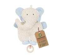 Efie - Bio doudou musical - éléphant| en coton 100% bio | GOTS certifiée | rembourrage de laine de mouton |fabriqué en Allemagne |Jouet durable pour bébé | Mélodie „LaLeLu"