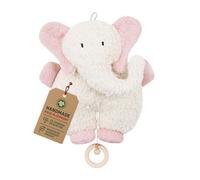Efie - Bio doudou musical - éléphant| en coton 100% bio | GOTS certifiée | rembourrage de laine de mouton |fabriqué en Allemagne |Jouet durable pour bébé | Mélodie „Berceuse de Brahms"