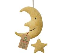 Efie - Bio doudou musical - Lune avec étoile | en coton 100% bio | GOTS certifiée | 100% fabriqué en Allemagne, Mélodie „Berceuse de Mozart"