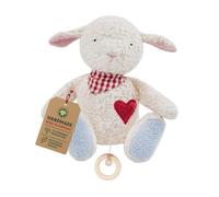 Efie - Bio doudou musical - Mouton, | en coton 100% bio | GOTS certifiée | 100% fabriqué en Allemagne | Mélodie „Weißt du, wieviel Sternlein stehen“