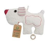 Efie Boîte à musique bio pour chien - 100 % coton (KBA) - Rembourrage en laine vierge (kbT) - Fabriquée à la main en Allemagne - Certifié GOTS - Jouet durable pour bébé - Mélodie (bonne lune tu vas si