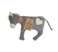 Efie Coussin douillet bio au motif d'âne - Coussin de jeu et de repos certifié GOTS en coton bio (KBA), rembourrage en laine vierge de mouton (kbT) - Fabriqué en Allemagne