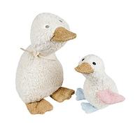 Efie Ensemble jeu & câlin canard grand + petit canard 100 % fabriqué en Allemagne