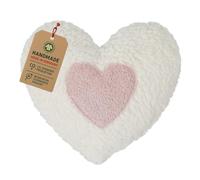 Efie épeautre de chaleur Coussin Coeur Rose, culture biologique contrôlée, certifié GOTS, 100% fabriqué en Allemagne