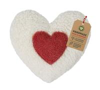 Efie épeautre de chaleur Coussin Coeur Rouge, culture biologique contrôlée, certifié GOTS, 100% fabriqué en Allemagne