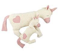 Efie Licorne avec coussin chauffant en épeautre et coussin XL, 100 % fabriqué en Allemagne