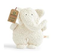 Efie Organic Doudou pelusche| Petit éléphant S | en Coton 100% Bio | Rembourrage de Laine de Mouton | GOTS certifiée | 100% fabriqué en Allemagne | Compagnon de Nuit, de Jour et de Sieste