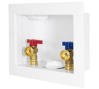 EFIELD Boîte de sortie pour machine à laver avec évacuation centrale, 1/2" CPVC x 3/4" MHT (raccord CPVC 1/2"), blanc (standard)