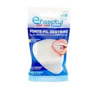 EFISEPTYL - Nettoyage Précis et Confort Oral, Fil Ultra Résistant avec Cure-Dent Pratique (Sachet 18) - Le lot de 4