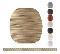 EFIXS Cordon de rechange pour stores vénitiens en bois, bambou et aluminium 2,2 mm - Beige - 10 à 25 m - ici : 20 m