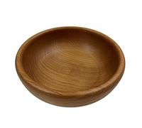 EFO Bol de Service en Bois Bol à Fruits Décoratif Bol à Salade Alimentaire Bol à Snack en Bois Naturel Bol en Bois Rustique élégant - Taille 24cm