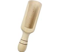 efo Grande Cuillère en Bois - Cuillère à Sel de Bain Rustique - Cuillère en Bois multi-usages - Pelle à Sel et Épices en Bois - Cuillère pour la Lessive en Poudre - Taille 18cm