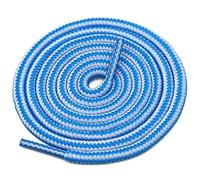 EFRJUWI 4 paires de lacets de chaussures rayés Double couleur, baskets rondes d'extérieur, bottes en coton, 70CM 90CM 120CM 150CM(White blue,90cm)