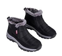 EFRJUWI Bottes for femmes, baskets chaudes et souples en peluche, style couple, antidérapantes, for l'hiver Pour hiver(Black,40)