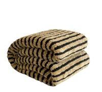 EFRJUWI Couverture rayée en Flanelle, 300 g/m², Polaire Douce et Moelleuse, for canapé Simple, Double, lit Chaud, Printemps Automne pour Canapé(Color9,200x230cm(79x90in))