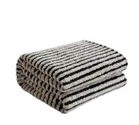 EFRJUWI Couverture rayée en Flanelle, 300 g/m², Polaire Douce et Moelleuse, for canapé Simple, Double, lit Chaud, Printemps Automne pour Canapé(Color1,150x200cm(59x79in))