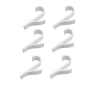 EFRJUWI Lot de 2 à 6 cintres for sèche-serviettes, crochets multi-usages for radiateur, porte-manteaux, porte-écharpes, crochet de salle de bain(6pcs)