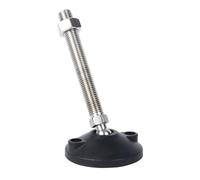 EFRJUWI Lot de 2 Pieds nivellement rotatifs réglables en Nylon et Acier Inoxydable 304, D40 D50, antidérapants amortisseurs Chocs for Meubles pour Meubles Chaises(D50xM10x80)