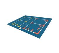 EFRJUWI Marqueurs De Terrain De Pickleball 12 Pièces | Bandes de marqueurs de ligne portables, marqueurs de limites, pièces de marqueurs haute visibilité faciles à voir