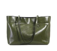 EFRJUWI Sac à main marron en cuir for femme, sac bandoulière, fourre-tout noir, grande capacité, sacs de courses pour les occasions(Green)