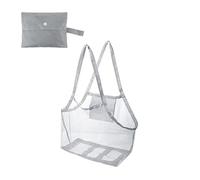 EFRJUWI Sac en maille portable, sacs de rangement for jouets, natation, grand sac plage for serviettes, trousse maquillage for femmes(Dark Gray)