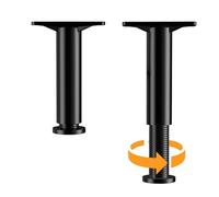 EFRJUWI Support de Poutre lit télescopique réglable, Pied Meuble en Plastique renforcé, canapé, Charge inférieur, 2 pièces pour Le Cadre Central(-D)