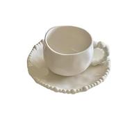 EFRJUWI Tasses et assiettes à café irrégulières, tasses à thé de l'après-midi, souvenirs d'anniversaire de vacances(Style 1)