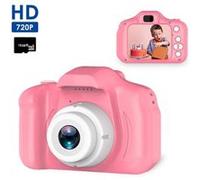 Appareil photo Reflex GENERIQUE EFUTURE Appareil photo numérique pour enfants Carte 16GB Ecran HD 2,0 pouces 8 millions Pixel Rose