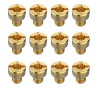 EFUTURETIME 12 x Gicleur de Carburateur M5, Jeu de Gicleurs Principaux de 45 à 72, Buses de Carburateur en Laiton pour Dell'Orto PHBG/SHB