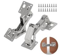 EFUTURETIME 2 x Charnière Gond 175° pour Porte de Placard avec Amortisseur
