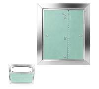 EFUTURETIME 20x25cm Trappe de Visite Aluminium pour Placo 12,5mm | Trappe de Révision à Pression, Porte d'entretien Invisible pour Plafond et Mur, pour Cloisons Sèches et Locaux Humides