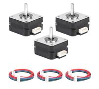 EFUTURETIME 3pcs Moteur Pas à Pas Nema 17 42 × 23mm, 16Ncm 1,8°, 3,6V/1A