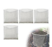 EFUTURETIME 4PCS Panier Anti Campagnol en INOX 41 × 44cm pour Racines | Sac en Grilles d'acier Inoxydable Contre Les Rongeurs, Protection en Filet Métallique, des Plantes, des Arbres, des Fleurs