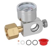 EFUTURETIME Adaptateur Quick Connect pour Cylindre de CO2 W21.8-14 avec Manomètre 3500psi, Compatible avec Duo, Art, Terra, Crystal 3.0, Gaia