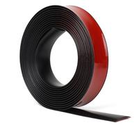 EFUTURETIME Barre de Seuil de Porte Adhesif 6M, Barre de Seuil 4CM de Large, Bande de Transition Sol en PVC 3,5MM de Haut pour Sols, Portes, Fenêtres (Noir)