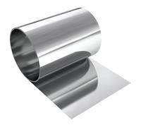 EFUTURETIME Feuille d'Acier Inoxydable 304 0,3×100×1000mm pour Réparation | Rouleau pour Machines Industrielles, Projet Artisanal, Protection de Surface, Équipement Électronique