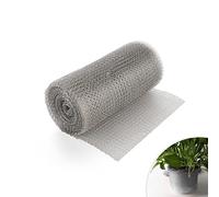 EFUTURETIME Filet en INOX, 12.5cm*6m, Maille Cuivrée Flexible, Grillage Anti Rongeur Limaces et Escargots, Protection de Semis Plante Jardin