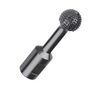EFUTURETIME Fraise Rotative Sphérique φ25mm, Ball Gouge M14 pour Bois | en Acier au Carbone avec Filetage, pour Meuleuse d'Angle 115/125 mm, Idéal pour Creuser Graver Poncer