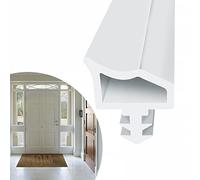 EFUTURETIME Joint de Porte et de Fenêtre, Joint d'Étanchéité en Caoutchouc Anti-Étirement, pour Maison, Porte de Garage, Blanc, 10m