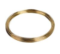 EFUTURETIME Messingdraht 0,8mm x 50m, Kupferdraht aus Messing, Brass Wire zum Ornamentweben, Dekorieren, Modellieren und Löten, Gold