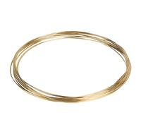 EFUTURETIME Messingdraht 2,0mm x 10m, Kupferdraht aus Messing, Brass Wire zum Ornamentweben, Dekorieren, Modellieren und Löten, Gold