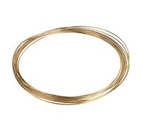 EFUTURETIME Messingdraht 3,0mm x 10m, Kupferdraht aus Messing, Brass Wire zum Ornamentweben, Dekorieren, Modellieren und Löten, Gold