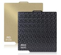 EFUTURETIME Plateforme pour Imprimante 3D 257x257 mm, Double Face PEO+PEI, Hot Bed en Acier Ressort Flexible pour Bambu Lab X1/X1C/X1E/P1P/P1S/A1